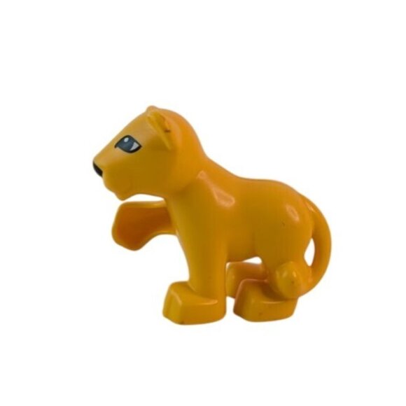 Lego Duplo Vintage Mom Girl Lion Cub Puppy Dog Figures Lot of 5 - Picture 5 of 7